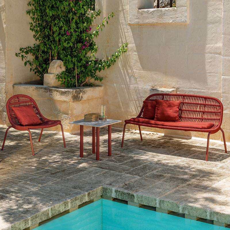 户外懒人藤椅沙发庭院简约现代椅设计师单人阳台休闲藤编三件套