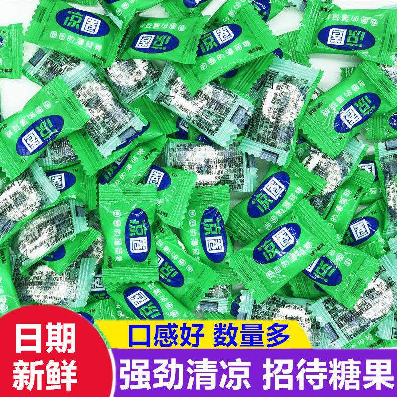 薄荷糖润喉糖接吻清新口气强劲清凉硬糖老式正宗散装网红招待糖果