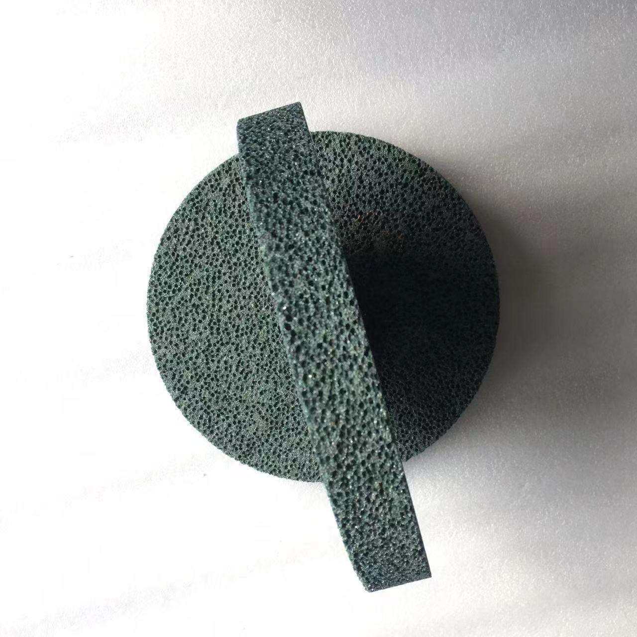 科美 绿碳蜂窝大气孔砂轮 磨橡胶胶辊粉扑用排屑散热粘性材料用