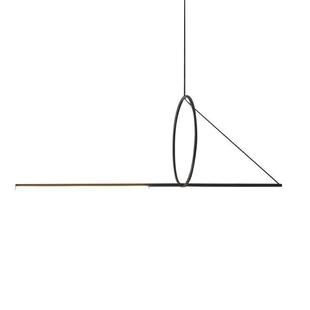 北欧现代极简个性 几何线条客厅餐厅吊灯设计师样板房别墅吊灯LED