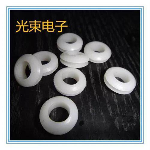 Q22双面单面护线圈 橡胶圈 护线环穿线圈 密封圈 出线圈黑色16MM