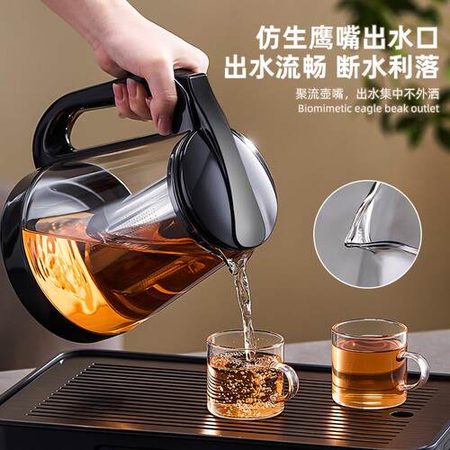 玻璃茶壶泡TBP1698-茶过家用泡茶225新款茶水分离0滤水壶茶壶具套