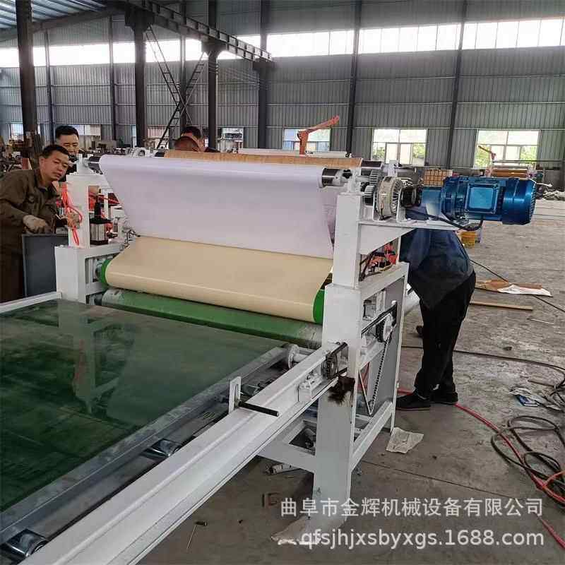 保温海绵板贴面机EVA热熔胶隔音棉贴合机板上膜上涂胶两用平贴机
