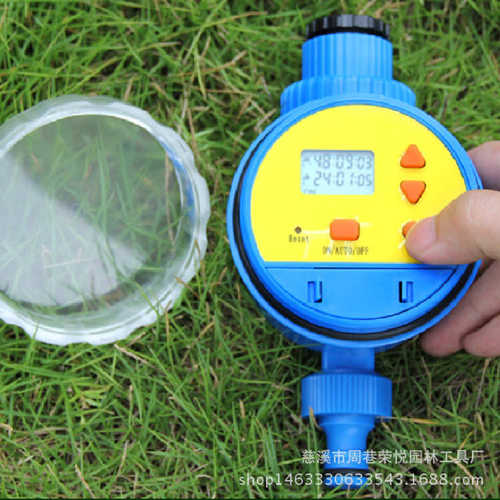 园林灌溉自动喷洒器液晶显示系统计时器智能工具定时器浇花控制