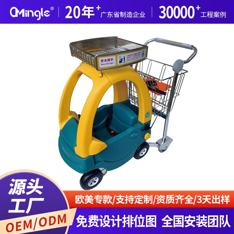 跨境机场行李车手推车铝合金自动手刹车酒店客运搬运车