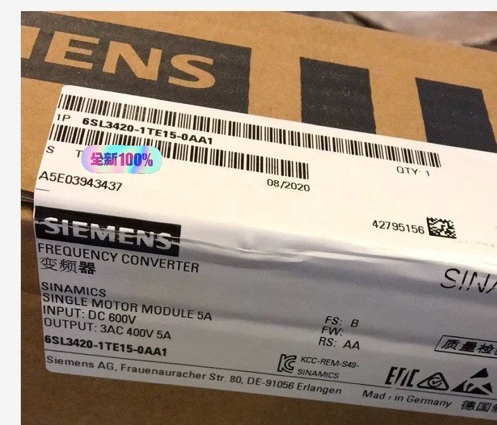 6SL3420-1TE15-0AA1 6SL 3420-1T