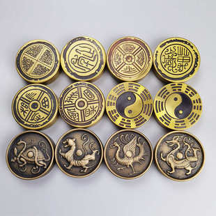 黄铜镇尺文房四宝书法压纸压条镇尺实心压尺压书器镇纸黄铜镇尺