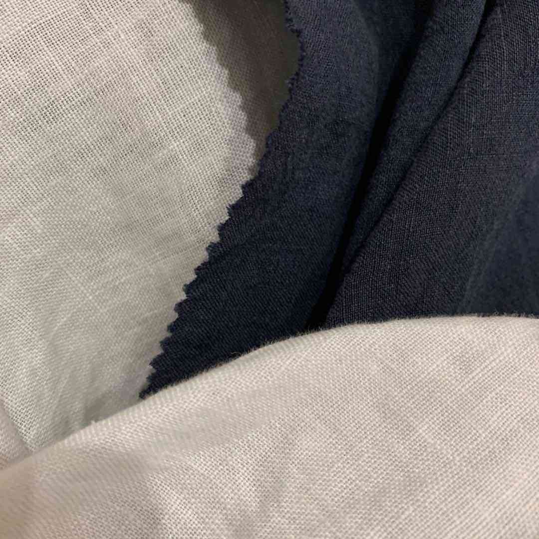 亚麻砂洗文艺小清新复古衬衫长裤套装餐巾布料手绢包包麻布1Q101S