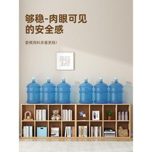 实木书架落地置物架家用客厅靠墙组合格子书柜幼儿园储物收纳矮柜