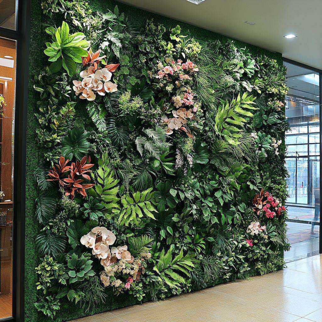 仿真植物墙绿植墙面门头假草坪广告招牌logo背景形象店铺门头装饰