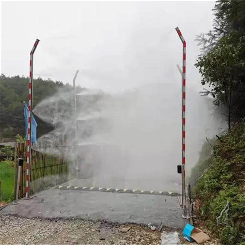养殖场门口防疫消杀消毒通道 垃圾站厂区除臭感应式车辆消毒通道