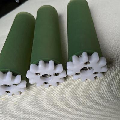 988全自动切带机胶轮冷热滚轮原装切织带链接魔术贴同步送料棍轮