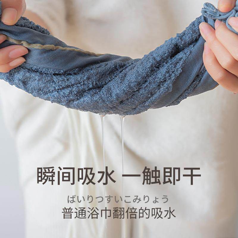 A5L竹纤维浴巾2021新款女家用纯棉吸水速干大人毛巾男情侣裹