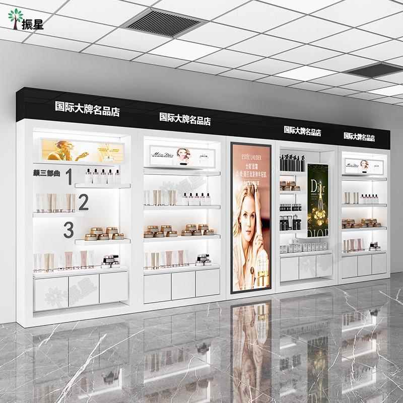 高端定制化妆品展示柜麦吉丽护肤品陈列柜美容院产品展示架烤漆
