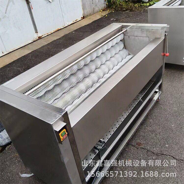 材根茎毛辊清洗机海鲜扇贝刷洗设备水果蔬菜毛刷清洗机器