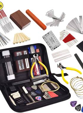 热销吉他维修保养具吉包72件测工量琴弦换套装他S—72更工具套装