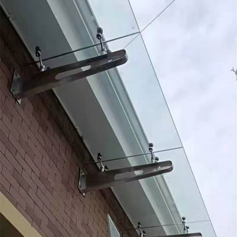 定制不锈钢玻璃钢梁雨棚碳钢牛腿支架钢架H型钢结构挑梁幕墙爪件