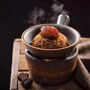 覆古风紫砂单柄加热保温鱼翅煲狮子头红烧东坡肉意境陶瓷酒店餐具