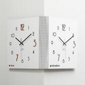 TYOS492wozoom2屋准双面转角挂钟04新款 家2用客厅时拐角简约风创