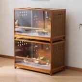 带抽屉饲养箱鹦鹉芦丁鸡专用鸟笼温控保温育雏箱宠物仓鼠小别墅