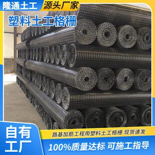 塑料土工格栅厂家 公路路基加固双向拉伸土工格栅挡土墙向格栅