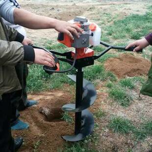 爆品果园施肥挖洞机 便携式植树挖坑机 大棚立柱埋桩打洞机品