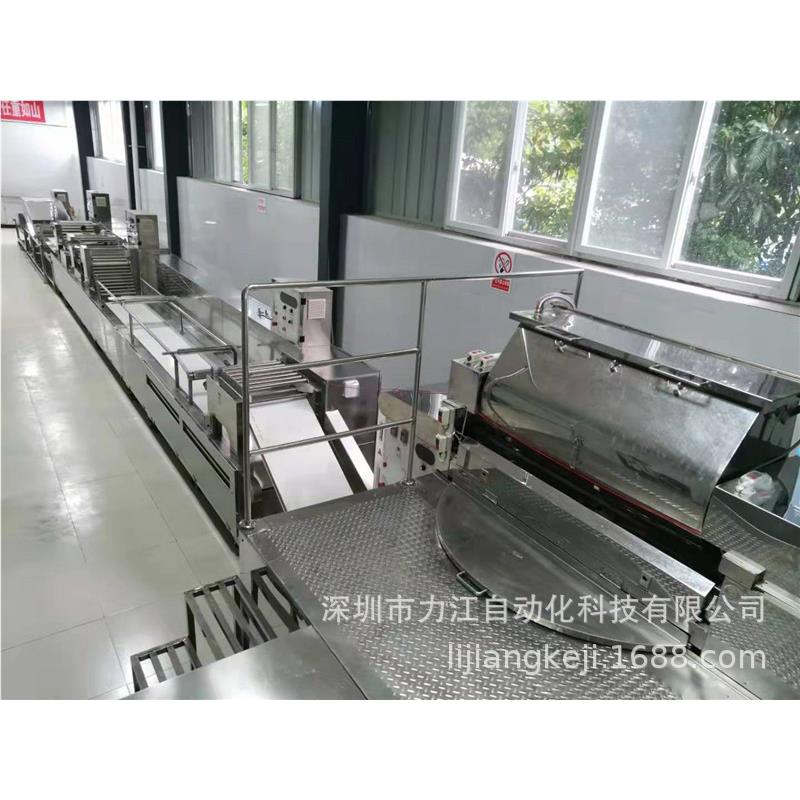 大型商用压面机备 鲜面条面设OTL 全皮自动热干压面条卷面机 叠机