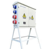 成套白色工地临时配电箱工厂直供户外防雨带支架建筑施工配电箱