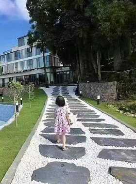 新款直销青石板踏步石庭院花园草坪垫脚汀步石户外园林地砖脚踏草