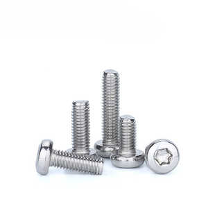 304不锈钢盘头梅花螺丝GB2672梅花防盗精密机螺钉M1.4M12