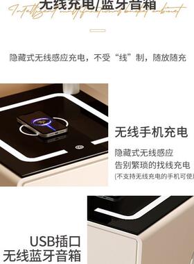2025新款NDK小户奢型智能梳妆简台无线充电轻奶油实风木约卧室化