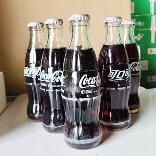 果味芬达夏季 苹 碳酸汽水饮料 6瓶经典 可口可乐玻璃瓶200ml