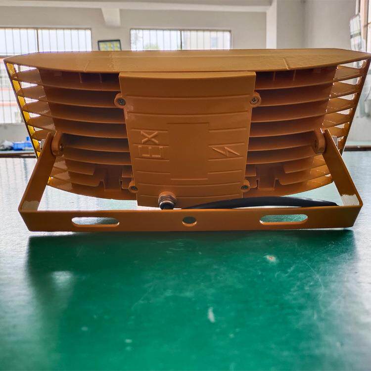 LED隧道台车开挖照明灯220v100w黄色双灯芯珠方形工地施工泛光灯