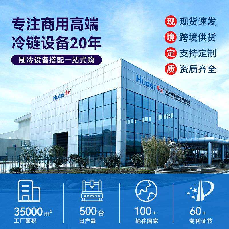 华尔双门冷冻展示柜餐饮店食品储冰柜立式冰柜商用冰箱冰块冷冻柜