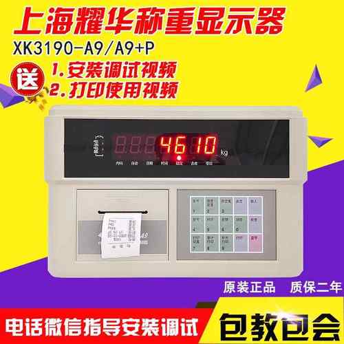 耀华XK3190-A9P称重仪表/地磅显示器/地磅显示屏/A9打印仪表包邮