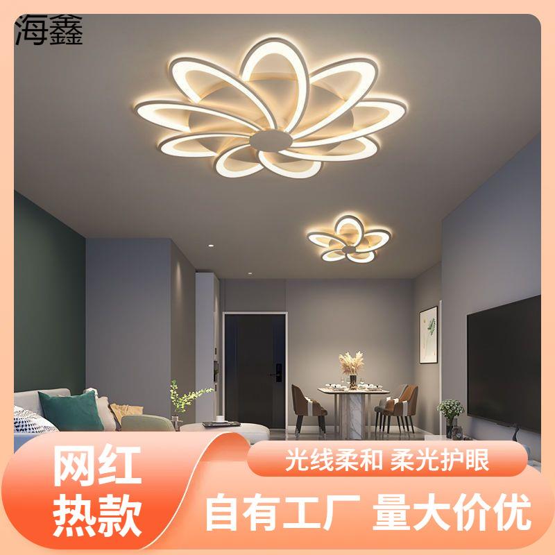 s%2024新款简约创意高档网红餐厅大气客厅吸顶灯现代浪漫卧室客厅