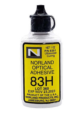 Norland光固化胶水NOA61 83H航天工业光学精密透镜棱镜 镜面端接