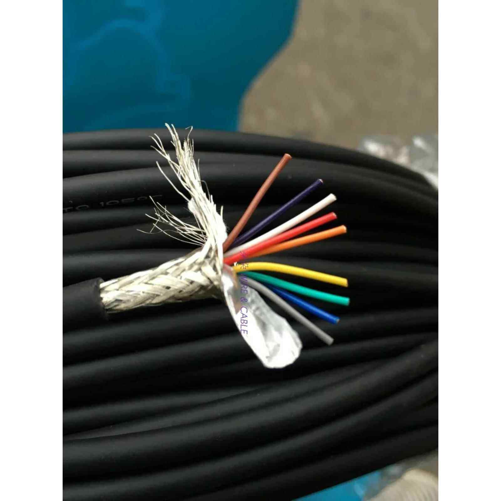 8/9芯屏蔽线0.13平方26AWG柔软耐折编码器传感器trvvp信号线