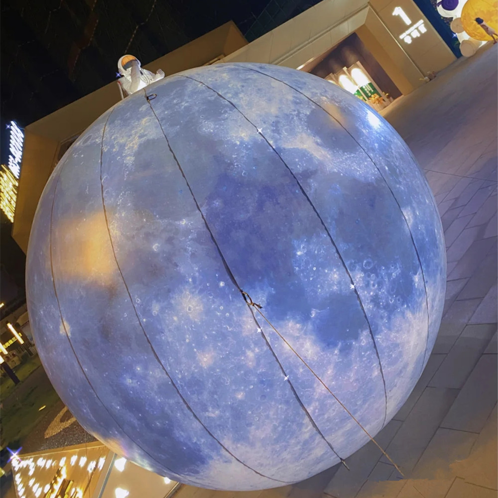 充气月球宇航员气模卡通人航天员星球模型太空人主题加工气模