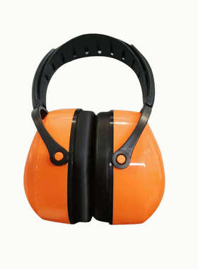 君御H8003折叠头戴式耳罩 橙色 (SNR 31dB)-头戴式