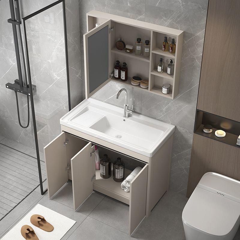 盆【94%】家体用落327地式蜂窝铝浴室柜组合阳台一陶率瓷洗衣柜