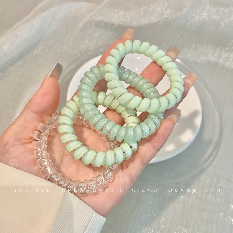 扎头发罐装简约弹力皮筋加粗发网