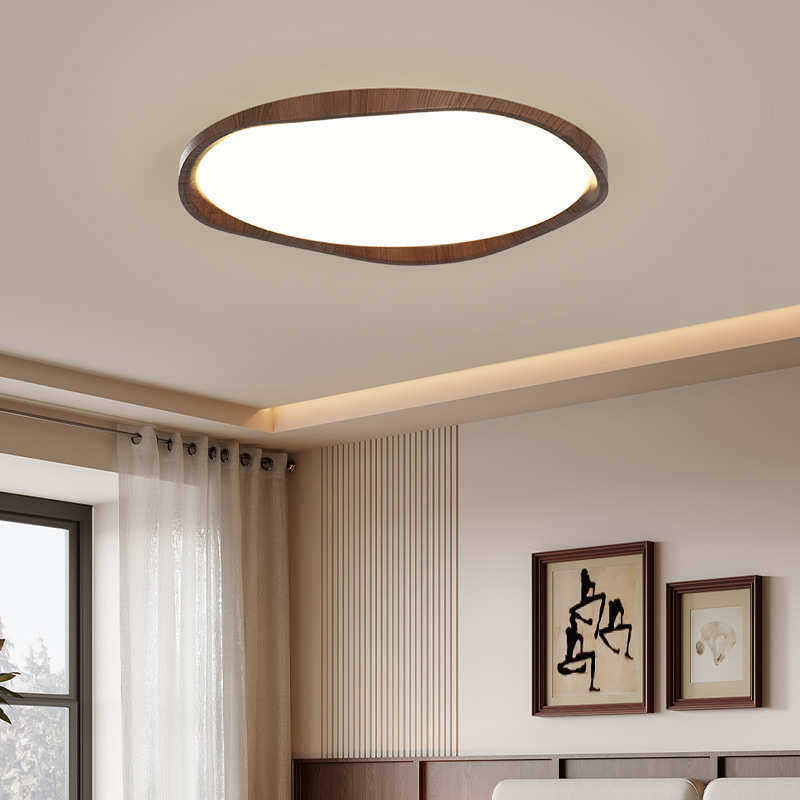中古风简约现代卧室灯护眼复古高端房间灯胡桃木色书房灯具吸顶灯,家装灯饰光源,智能吸顶灯,淘宝优惠券,粉丝福利购,淘宝优惠卷