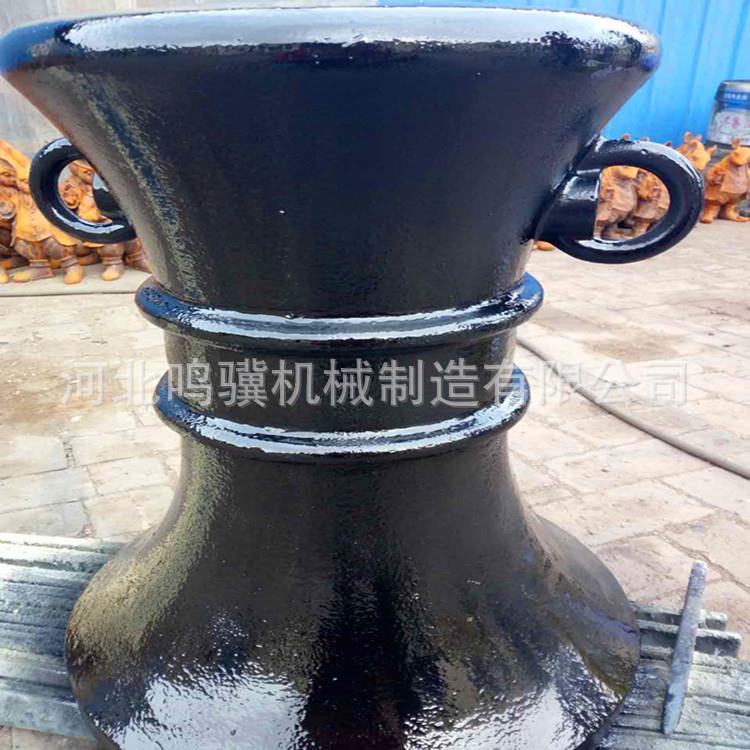 河岸铸铁柱子单环高装饰铁艺铸件花柱子铸铁柱子配套链条