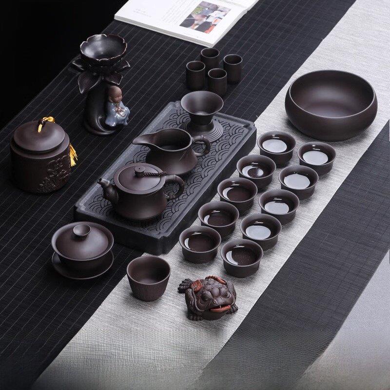 紫砂功夫茶具2025全新高端家庭办公饮茶茶壶茶杯全套茶具