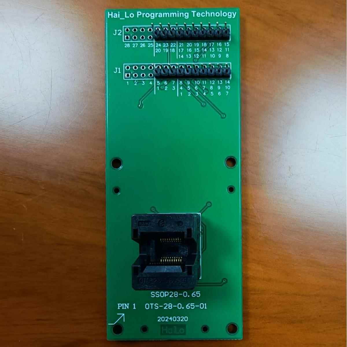 IC测TIJ试座芯转片换座MS51FB9AE/M032LED2A烧录座烧录器