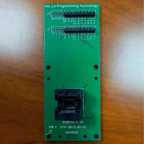 IC测TIJ试座芯转片换座MS51FB9AE/M032LED2A烧录座烧录器