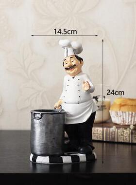 工艺品厨师家居酒吧西餐厅咖啡馆蛋糕店超市商场酒店软装美陈摆件