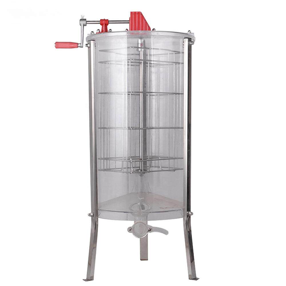 透明两框架手工蜂蜜提取纺纱机蜂蜜分离器甩蜜蜂蜜分离器摇蜜机