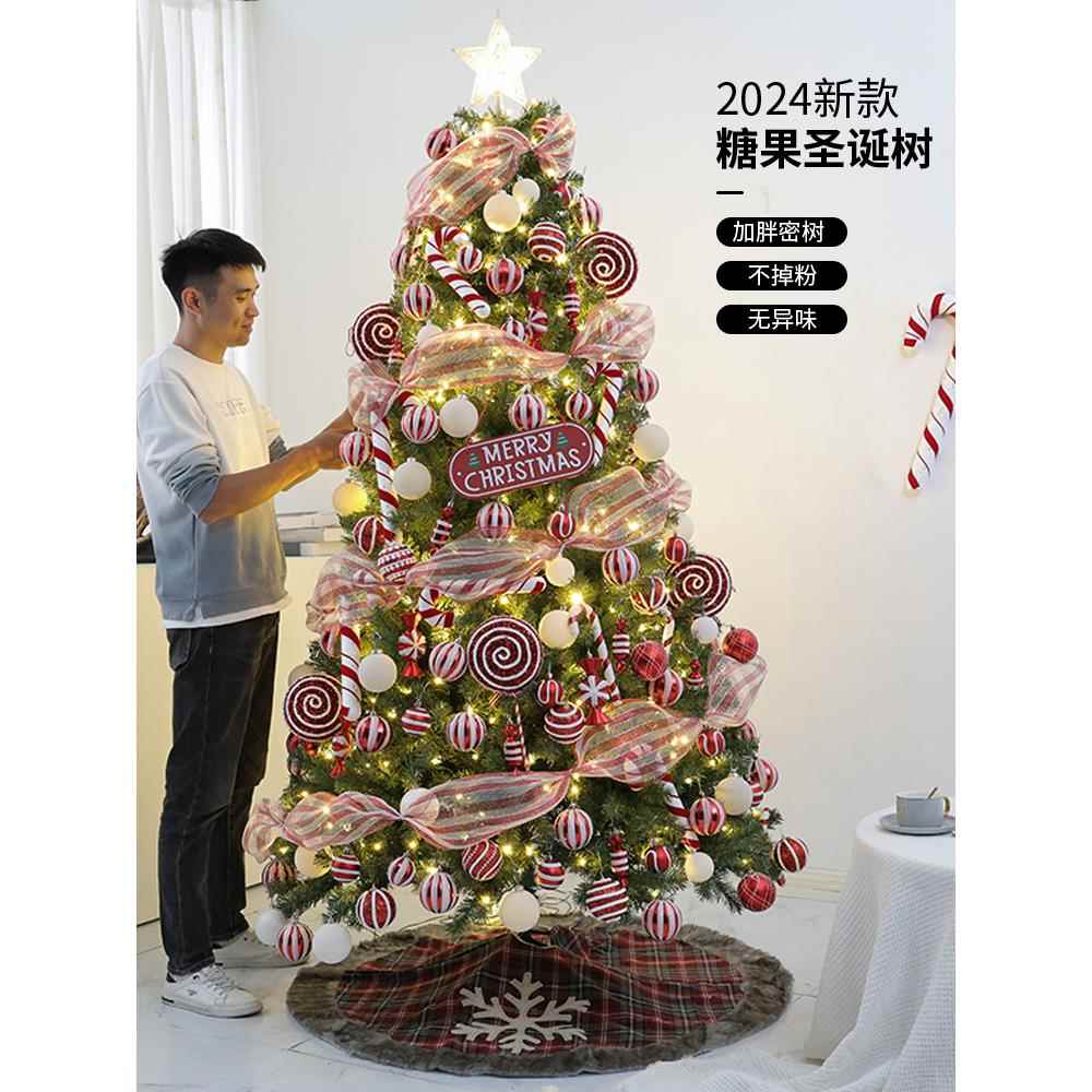 2025新款圣诞树装饰家用圣诞节网红ins风客厅diy大型摆件加密套餐